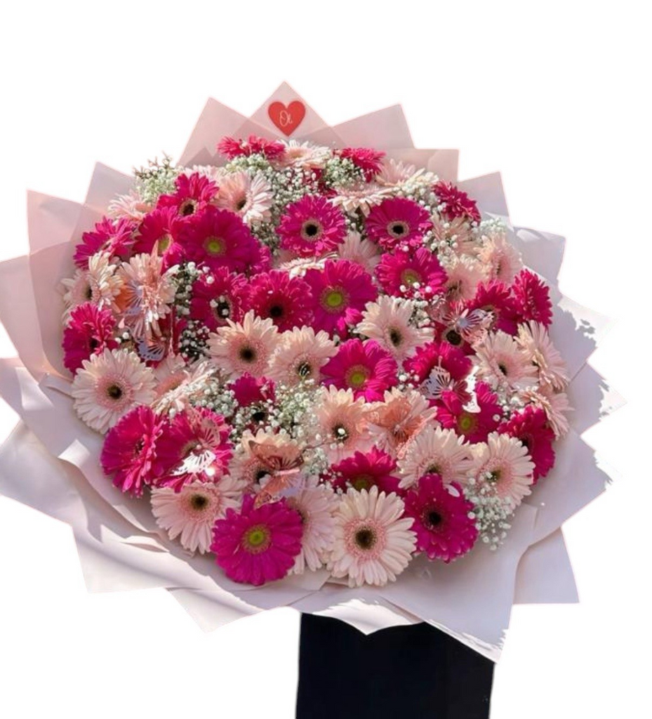 Bouquet de Gerberas Rosadas