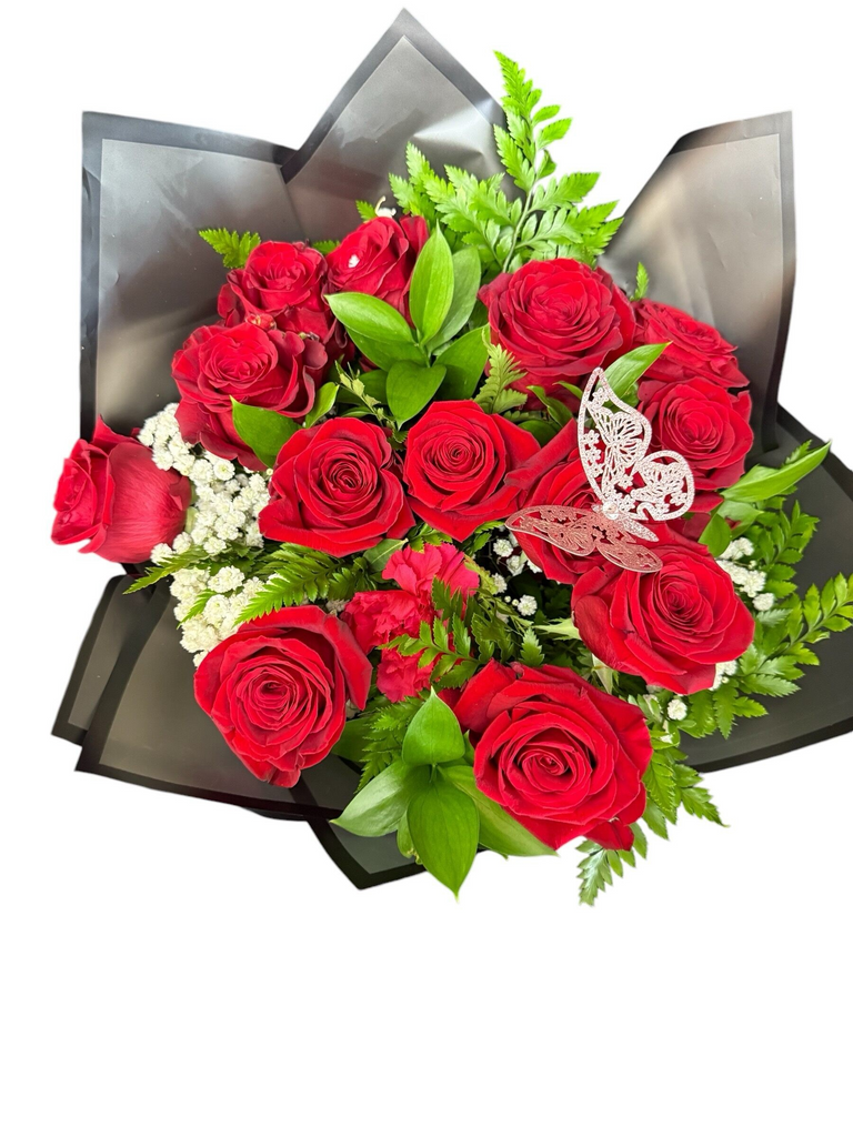 Bouquet "Elegancia Escarlata"